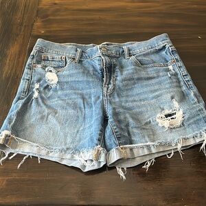 Gap distressed denim shorts. Size 8 (29). 5”